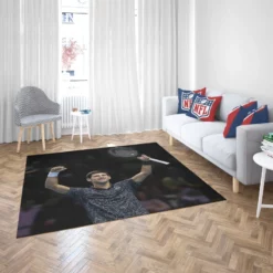 Novak Djokovic Excellent Tennis Player Rug 2