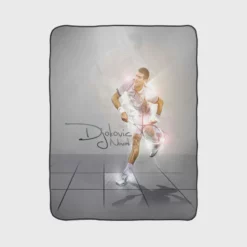 Novak Djokovic Grand Slam Tennis Player Fleece Blanket 1