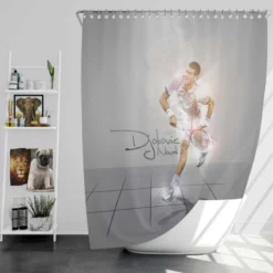 Novak Djokovic Grand Slam Tennis Player Shower Curtain