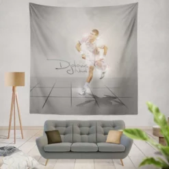 Novak Djokovic Grand Slam Tennis Player Tapestry