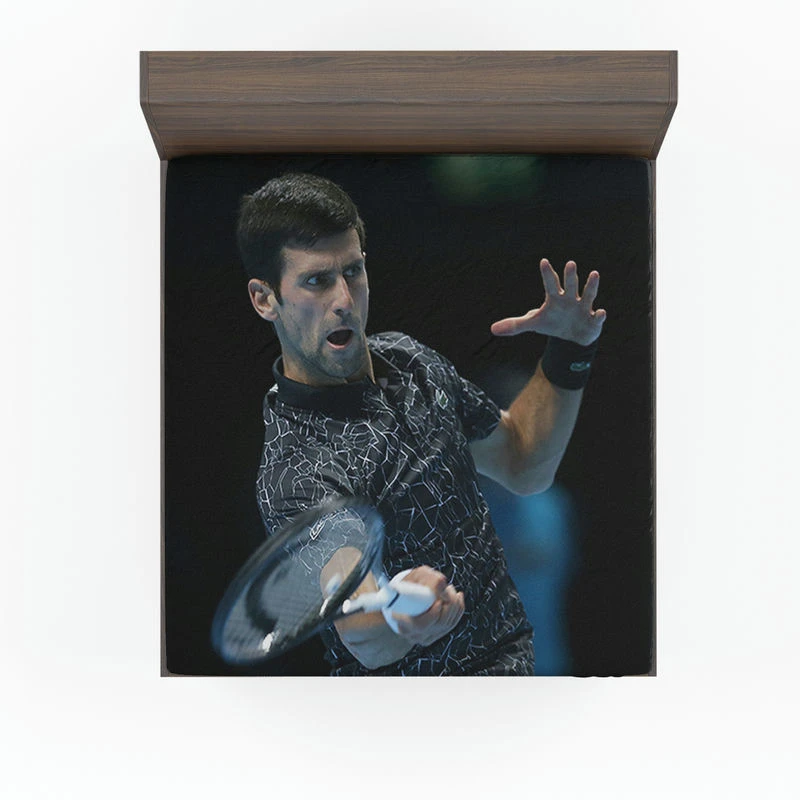 Novak Djokovic Popular Tennis Player Fitted Sheet