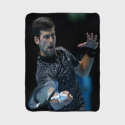 Novak Djokovic Popular Tennis Player Fleece Blanket 1