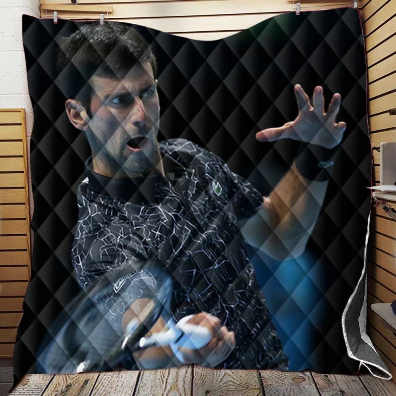 Novak Djokovic Popular Tennis Player Quilt Blanket