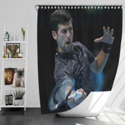 Novak Djokovic Popular Tennis Player Shower Curtain