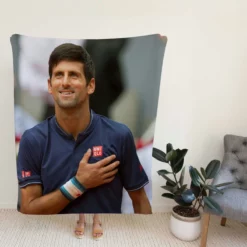 Novak Djokovic Strong Tennis Player Fleece Blanket