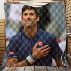 Novak Djokovic Strong Tennis Player Quilt Blanket