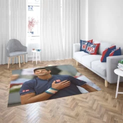 Novak Djokovic Strong Tennis Player Rug 2