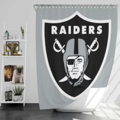 Oakland Raiders Professional NFL Football Player Shower Curtain
