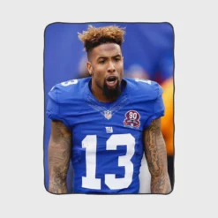 Odell Beckham Jr American Football Fleece Blanket 1