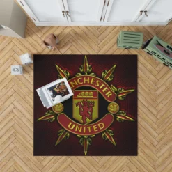 Official English Football Club Manchester United FC Rug