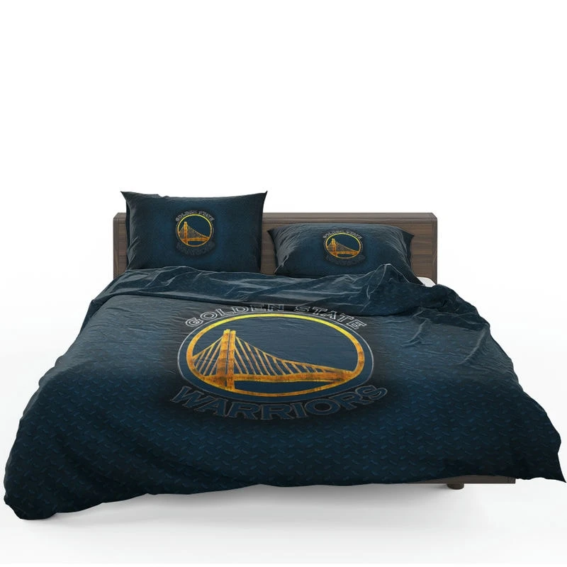 Official Golden State Warriors NBA Club Logo Bedding Set