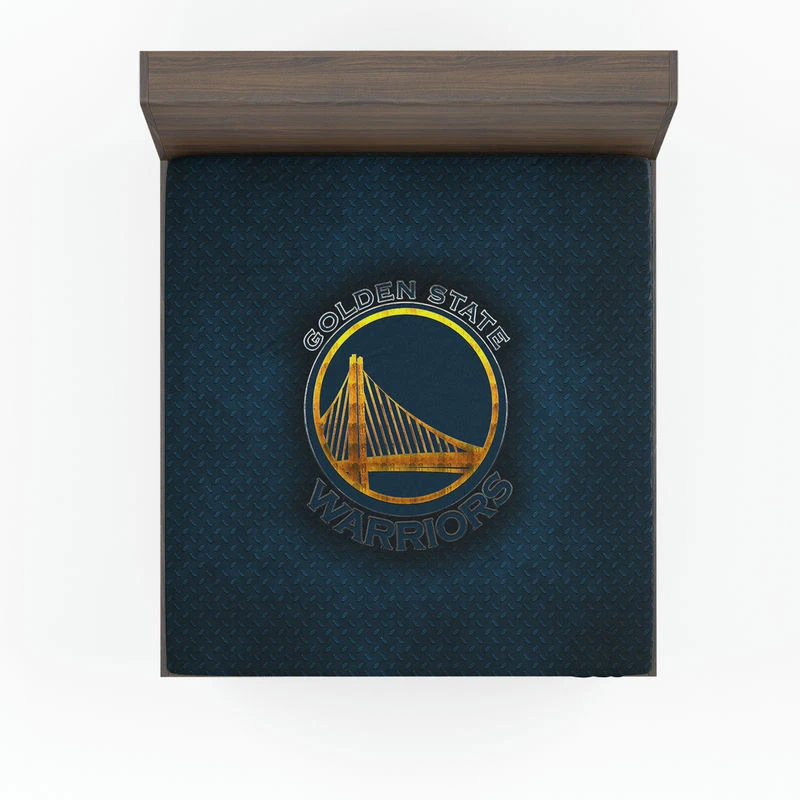 Official Golden State Warriors NBA Club Logo Fitted Sheet