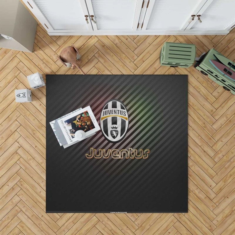 Official Juventus FC Club Logo Rug