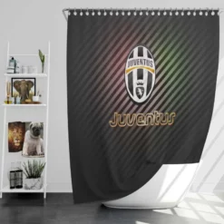Official Juventus FC Club Logo Shower Curtain