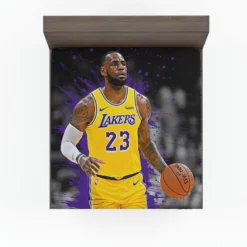 Official NBA Basketball Player LeBron James Fitted Sheet