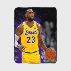 Official NBA Basketball Player LeBron James Fleece Blanket 1