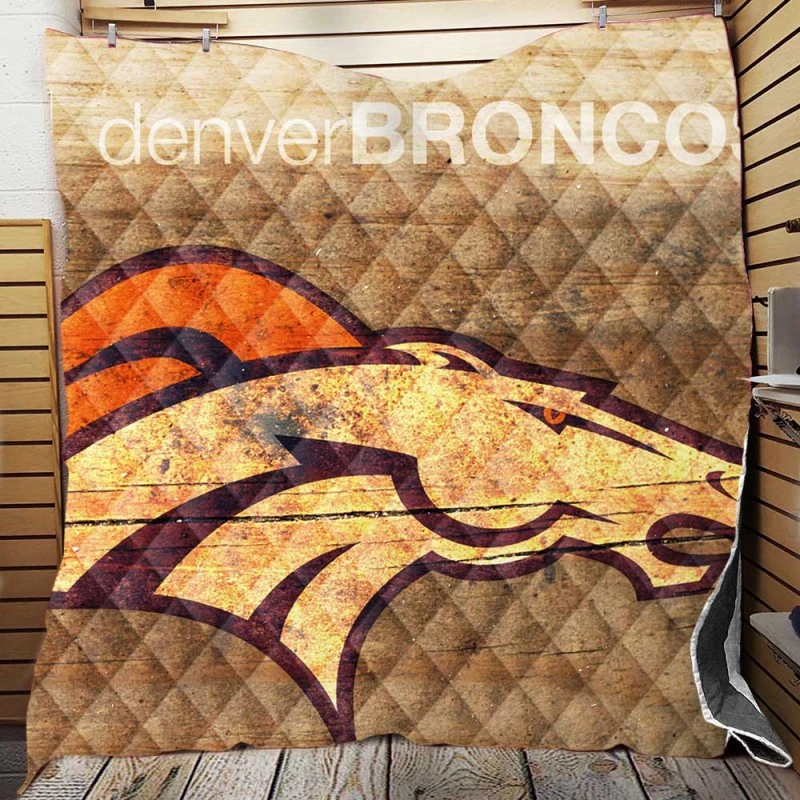 Official NFL Team Denver Broncos Quilt Blanket