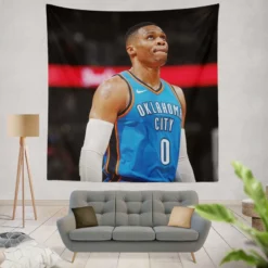 Oklahoma City Thunder Russell Westbrook Tapestry