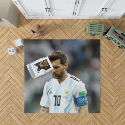 Olympic Footballer Player Lionel Messi Rug