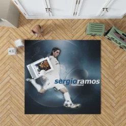 Olympic Footballer Sergio Ramos Rug