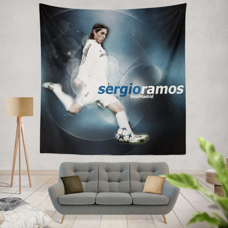 Olympic Footballer Sergio Ramos Tapestry