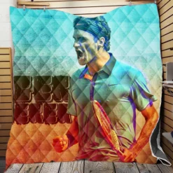 Organized Tennis Roger Federer Quilt Blanket