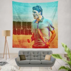 Organized Tennis Roger Federer Tapestry