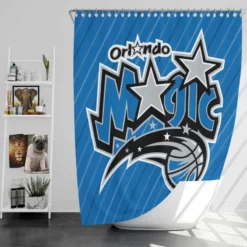 Orlando Magic Excellent NBA Backstab Team Shower Curtain