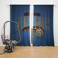 Orlando Magic Strong NBA Basketball Team Window Curtain