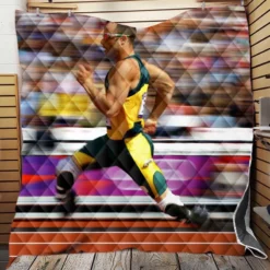 Oscar Pistorius Popular Olympic Athlete Quilt Blanket
