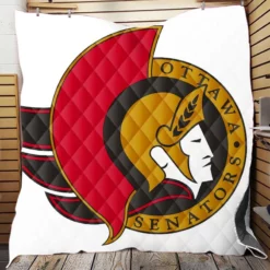 Ottawa Senators Popular NHL Hockey Team Quilt Blanket