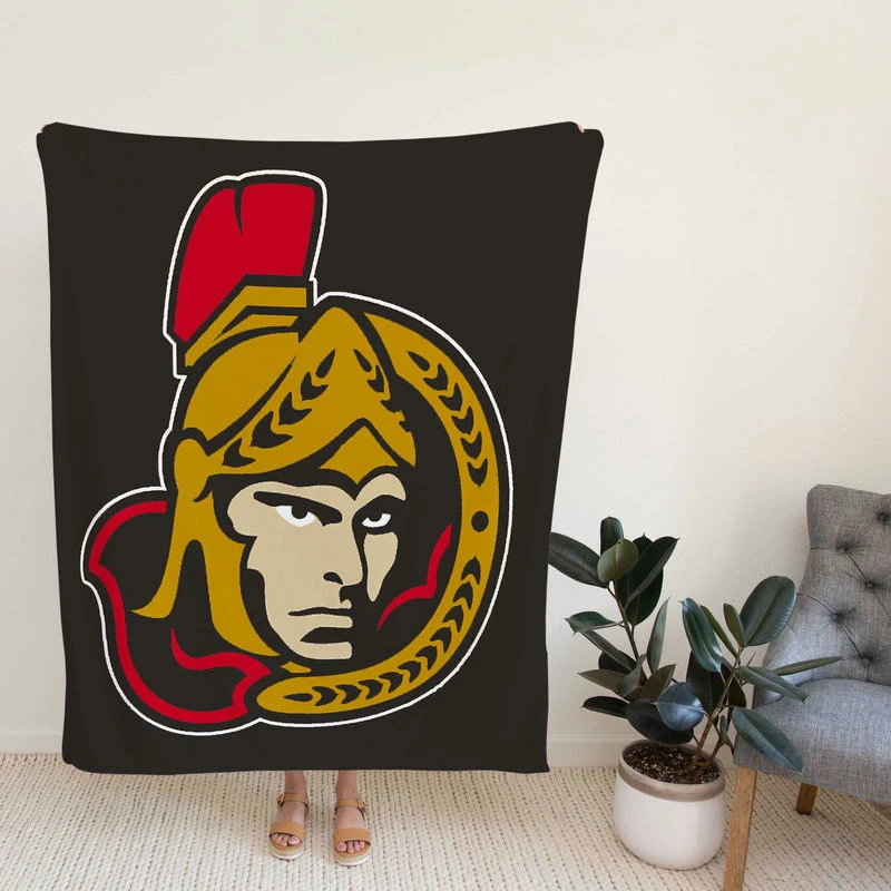 Ottawa Senators Professional Ice Hockey Team Fleece Blanket