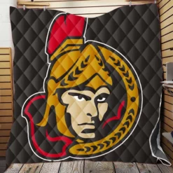 Ottawa Senators Professional Ice Hockey Team Quilt Blanket
