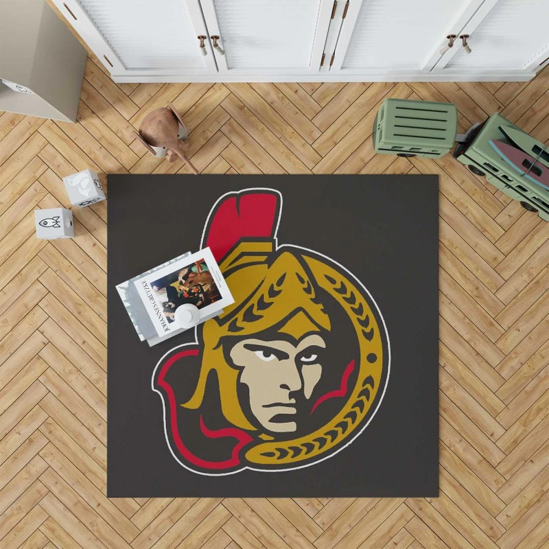 Ottawa Senators Professional Ice Hockey Team Rug