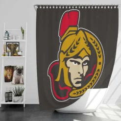 Ottawa Senators Professional Ice Hockey Team Shower Curtain