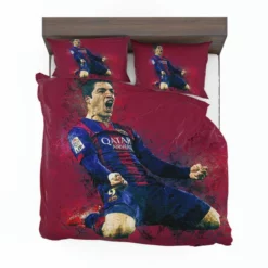 Outstanding Barcelona Team Player Luis Suarez Bedding Set 1