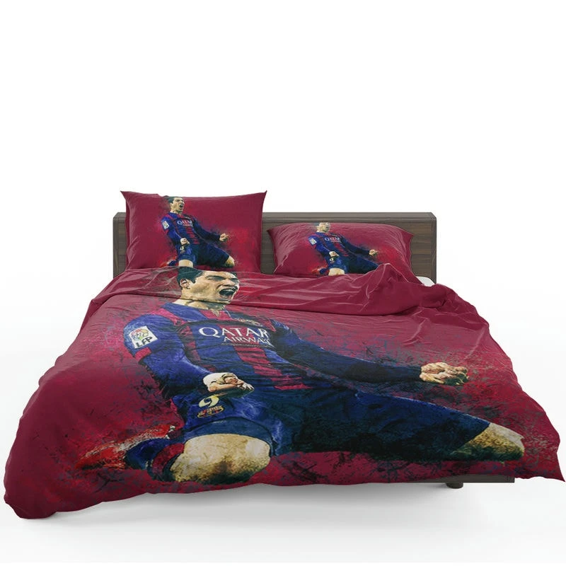 Outstanding Barcelona Team Player Luis Suarez Bedding Set