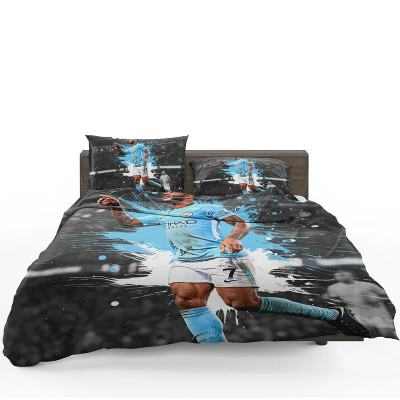 Outstanding Football Man City Raheem Sterling Bedding Set