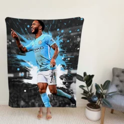 Outstanding Football Man City Raheem Sterling Fleece Blanket