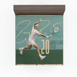 Outstanding Tennis Roger Federer Fitted Sheet