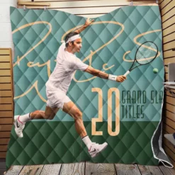 Outstanding Tennis Roger Federer Quilt Blanket