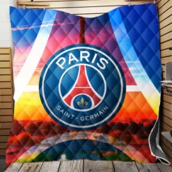 Paris Saint Germain FC Awarded Soccer Team Quilt Blanket