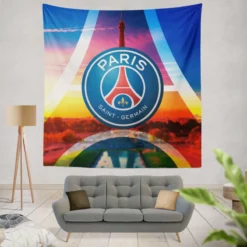 Paris Saint Germain FC Awarded Soccer Team Tapestry