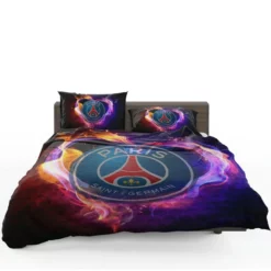 Paris Saint Germain FC Energetic Football Team Bedding Set