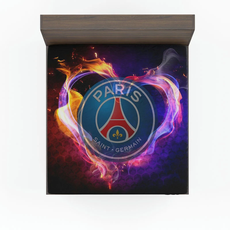 Paris Saint Germain FC Energetic Football Team Fitted Sheet