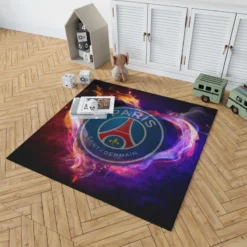 Paris Saint Germain FC Energetic Football Team Rug 1