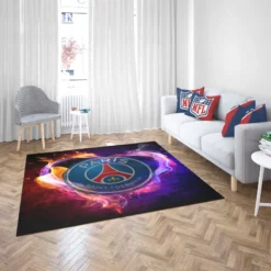 Paris Saint Germain FC Energetic Football Team Rug 2