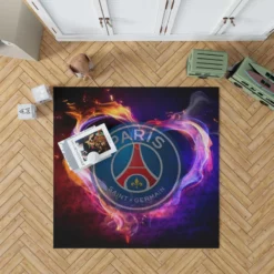 Paris Saint Germain FC Energetic Football Team Rug