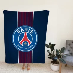 Paris Saint Germain FC Euro Football Club  Fleece Blanket
