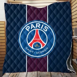 Paris Saint Germain FC Euro Football Club  Quilt Blanket